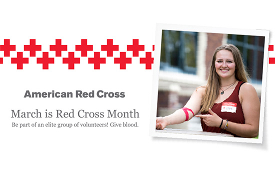 Poster for the "American Red Cross Donation Month"