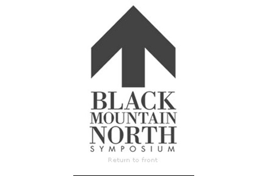 Logo for "Black Mountain North Symposium"