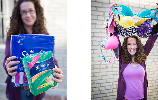 I Support the Girls – Donate Bras and Feminine Hygiene Products to