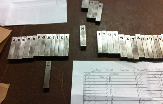 Picture of letter presses