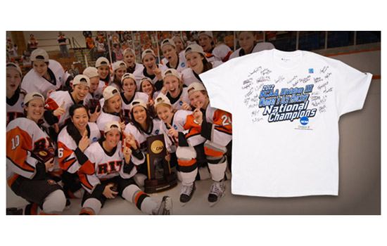 Poster for "RIT 2012 Women's Hockey National Champions"