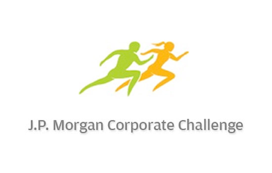 Logo for the "J.P. Morgan Corporate Challenge"