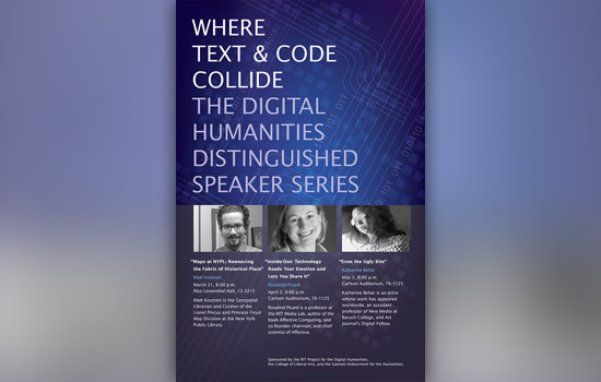 Poster for "Where Text & Code Collide"