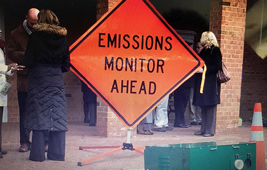 People gathered by "Emissions Monitor Ahead"