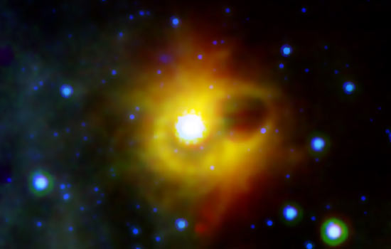 Picture of collapsed star