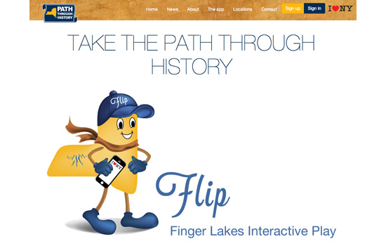 Webpage for "NY Path Through History"