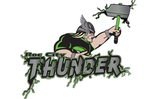 Logo for the ROC City Thunder
