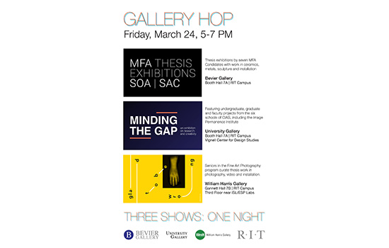 Poster for RIT's "Gallery Hop"