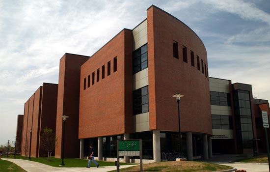 Brick classroom building