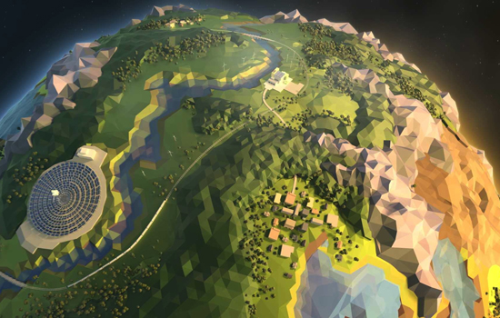Picture of computer generated world