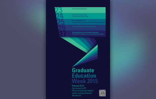 Poster for "Graduate Education Week 2015"