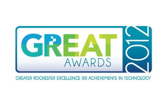 Logo for "Greater Rochester Excellence and Achievements in Technology award"