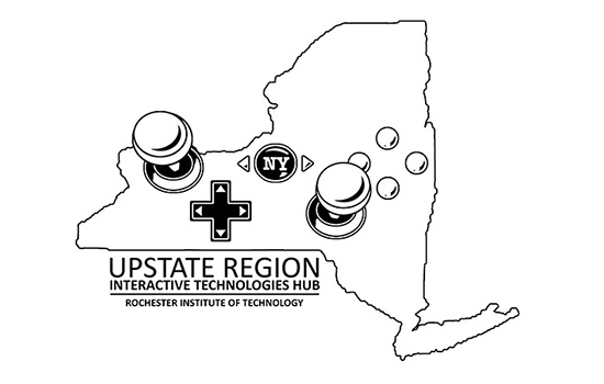 Logo for the "Upstate Region Interactive Technologies Hub"
