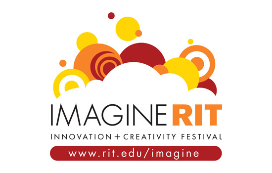 Imagine R I T innovation and creativity festival logo.