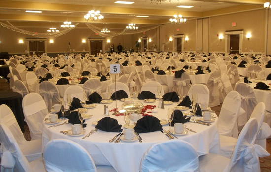 Picture of dressed up tables