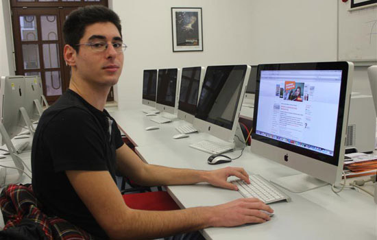 Person working on computer