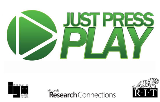 Logo for "Just Press play"