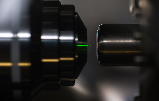 Close up picture of optical trap 