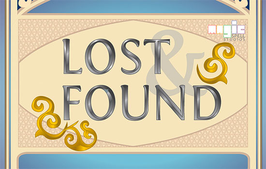 graphic for board game called Lost and Found.
