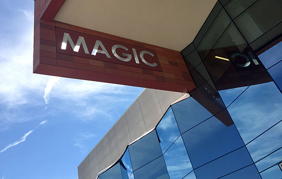 Magic Center building exterior.