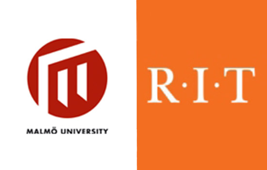 Malmo University and RIT Logos side by side