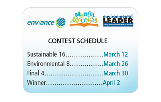 Schedule for "Enviace March Madness"