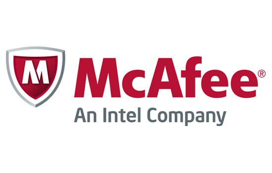 Logo for "McAfee"