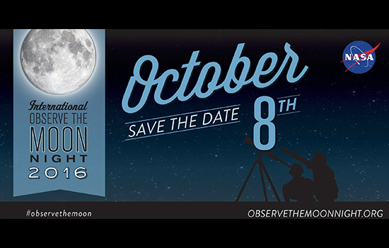 Logo for the "International Observe the Moon Night"