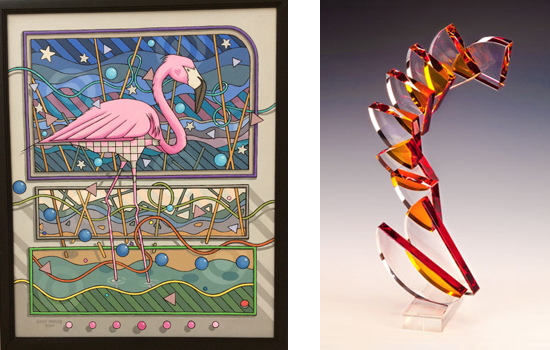 Picture of glass art