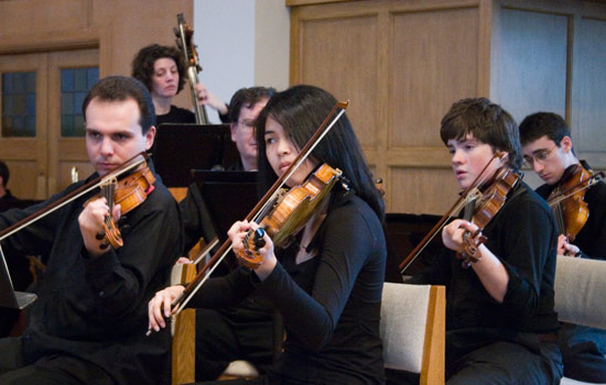 Students playing String Instruments