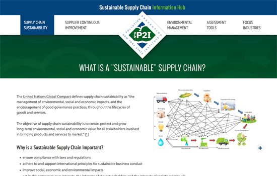 sustainable supply chain webpage