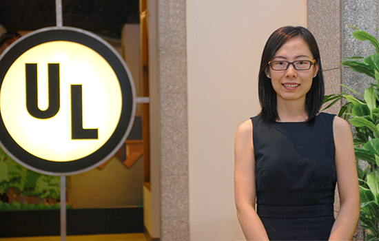 Person posing for camera in lobby