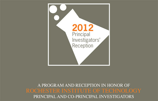 Poster for "2012 Principal Investigators' Reception"