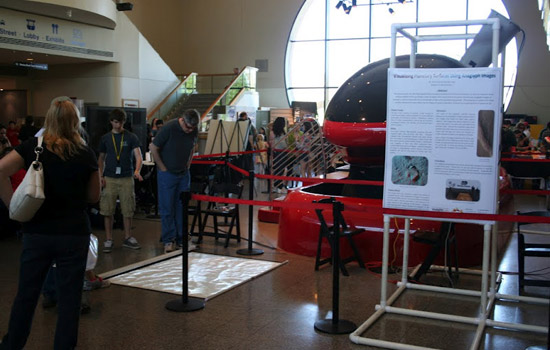 People gathered in museum