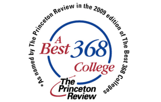 Logo for "A best 368 College: The Princeton Review"