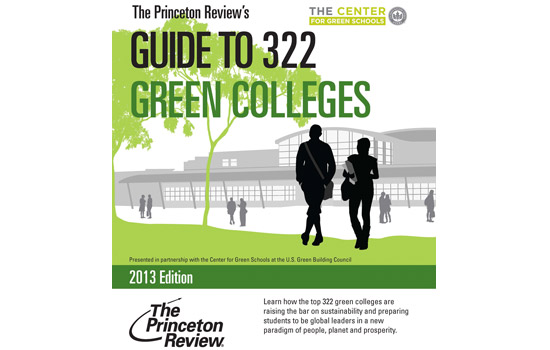 Poster for "The Princeton Review's Guide to 322 Green Colleges"