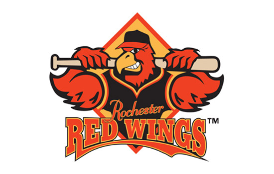 Logo for the "Rochester Red Wings"