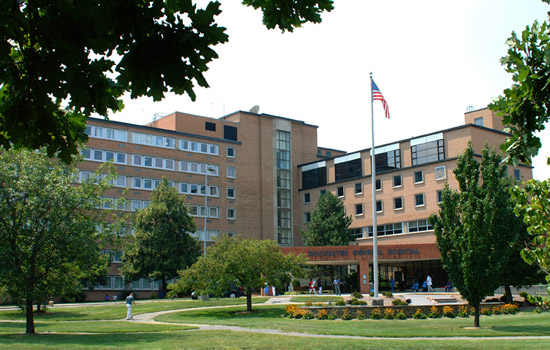 Picture of Building with American flag outside