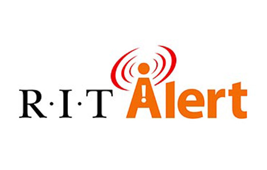 Logo for the "RIT Alert" system