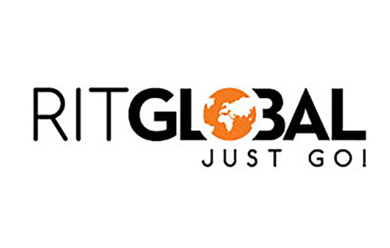 Logo for "RIT Global: Just Go!"