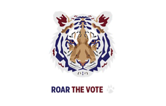 Roar the vote logo.