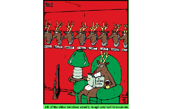 Cartoon of Reindeer 