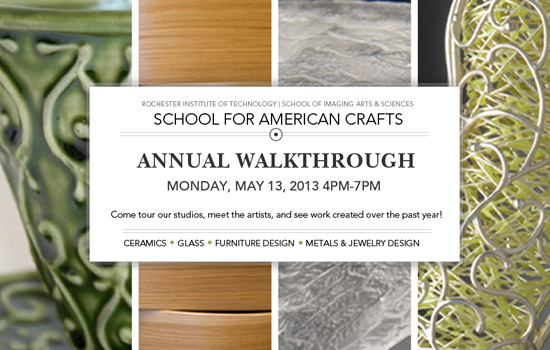 Poster for "School for American Crafts: Annual Walkthrough"