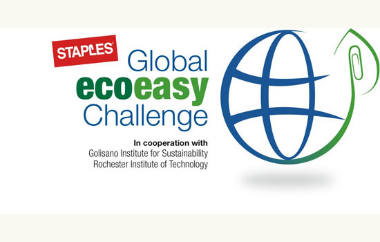 Logo for "Staples Global ecoeasy Challenge"