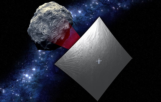  reflective-light solar sails attached to NASA’s Near-Earth Asteroid Scout.