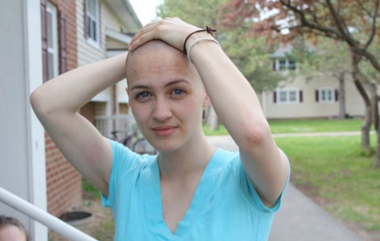 Student posing outside