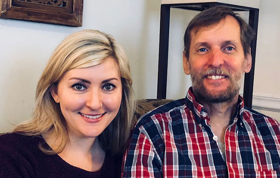 Cynthia and Jerry Walker pose for a photo together.