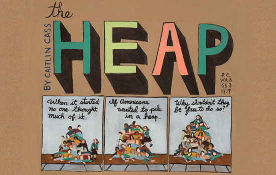 Main Image the Heap comic by Caitlin Cass.