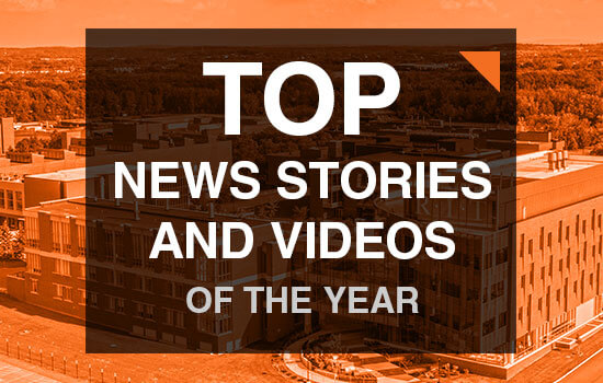 Orange logo of the Top News Stories and Videos of the Year.