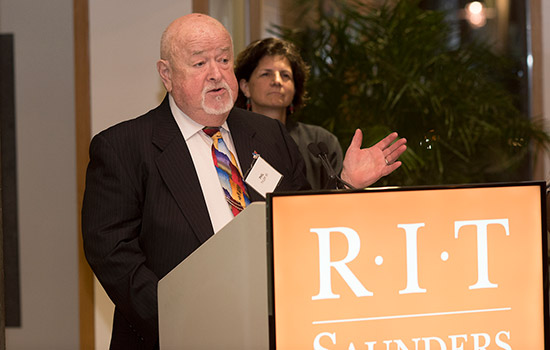 Philip Tyler speaking at event